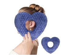Piercing Pillow Side Sleeper Piercing Pillow Ear Pain Relief Adjustable Filling Donut Ear Pillow Reduce Ear Pressure Pillow with Ear Holes CNH Ear Pillow Earring Pillow (Purple)