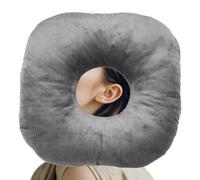 Piercing Pillow, Side Sleeping Cushion, Portable Breathable Donut Design with Center Hole, Soft Support for Ear Piercing Recovery, Adults, Kids, Home, Bedtime, Nap, Travel, Road Trip, Car Use