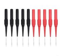 Piercing Test Probes 10pcs Stainless Steel Needle Tips for Multimeter - Wire Tracer & Back Probe Pins for Automotive Circuit Test - 79mm Length Red Black(10pcs)