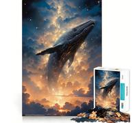 Piercing The Clouds 1000 Pieces Jigsaw Puzzles for Adults Memory Boost Home Pastime Image Assembly Wall Art Decor (38x26cm)