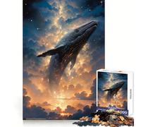 Piercing The Clouds 1000 Pieces Jigsaw Puzzles for Adults Memory Boost Home Pastime Image Assembly Wall Art Decor (38x26cm)