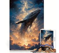Piercing The Clouds Jigsaw Puzzles 1000 Piece for Adults Think Smart Toy Together Fun Accurate Cut Art Display (50x75cm)