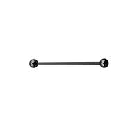 PiercingDoc Industrial Barbell Jewelry, Titanium G23, 32mm, 1.6mm, Black