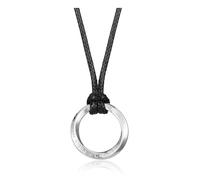 PiercingJ Norse Viking Necklace for Men Stainless Steel Adjustable Rope Chains Vintage Amulet Pendant Jewelry Gift, M, Stainless Steel, No Gemstone