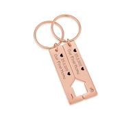 PiercingJak 2PCS Personalised New Home Keychain Custom House Warming Keychains Matching New Homeowners Apartment Keyring for Couple First Home Moving In Anniversary Valentine's Day Jewellry