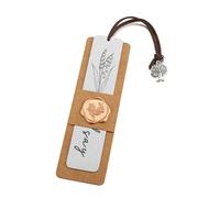 PiercingJak Custom Birth Flower Name Bookmark Personalised Stainless Steel Bookmarks with Name Text Customized Bookmark with Tassel for Men Women Birthdays Christmas Valentine's Day