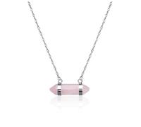 PiercingJak Healing Crystal Stone Necklaces for Women Hexagonal Crystal Pendant Necklaces Natural Gemstone Necklace Jewelry Divination for Mom Wife