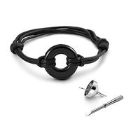 PiercingJak Personalized Custom Cremation Urns Bracelet for Ashes Memorial Bracelets Circle of Life Eternity Adjustable Cremation Bracelet for Men Women