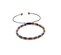 PiercingJak Protection Bracelet for Men Genuine Tigers Eye Black Hematite 4mm Natural Stone Beads Healing Crystal Jewelry Anxiety Relief Energy Jewelry for Dad Husband