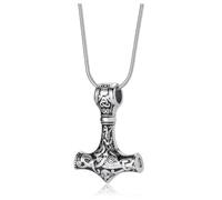 PiercingJak Thor's Hammer Necklace Urn Necklaces for Ashes Hair