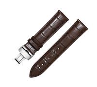 Piero Lazzari Leather PL1112-20 mm - Unisex - Alligator Leather Brown 20 mm