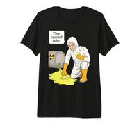 Pierogi 5 Second Rule Vintage Retro Radioactive Lab Nerd Premium T-Shirt