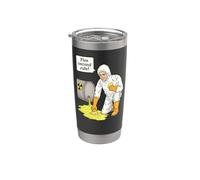 Pierogi 5 Second Rule Vintage Retro Radioactive Lab Nerd Stainless Steel Insulated Tumbler
