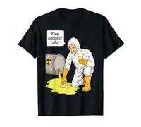Pierogi 5 Second Rule Vintage Retro Radioactive Lab Nerd T-Shirt