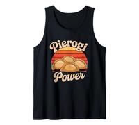 Pierogi Power Polish Dumpling Lovers Retro Style Tank Top