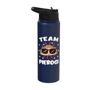 Pierogi Team Filled Dumplings Polish Cuisine Cook Chef Stainless Steel Insulated Water Bottle