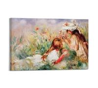 Pierre Auguste Renoir (63) Canvas Poster Wall Art Poster for Room Living Room Study Aesthetics And DecorationFrame-style 16x24inch(40x60cm)