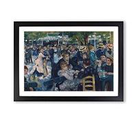 Pierre-Auguste Renoir Dance at The Moulin Rouge Framed Print | A2 Black Framed Wall Art | Ready to Hang | Modern Nature Picture | Living Room Bedroom Lounge Office