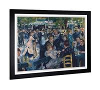 Pierre Auguste Renoir Dance at The Moulin Rouge Framed Wall Art Print