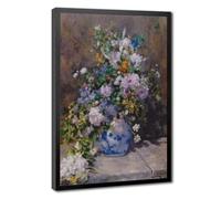 Pierre Auguste Renoir Impressionism Spring Bouque Grande Vaso Di Fiori Canvas Poster for Home Decor Gift