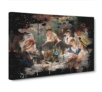 Pierre-Auguste Renoir Luncheon of the Boating Party Canvas Print | Gallery Wrapped 30mm Frame Wall Art | 30x20 inches | Ready to Hang | Impressionist Picture | Living Room Bedroom Lounge Office
