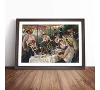 Pierre Auguste Renoir Luncheon of the Boating Party Framed Print Walnut A3 | Ready to Hang, Satin Fine Art Paper, Fade-Resistant Inks, Acrylic Glazing, Securely Packaged, Made in the UK