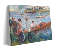 Pierre Auguste Renoir（Oarsmen at Chatou ） Wall Art Posters Painting On Canvas Wall Art Scroll Picture Print Living Room Walls Decor Homes 16x24inch(40x60cm)