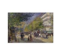 Pierre-Auguste Renoir Painter Works《The Grands Boulevards》Printed Posters Art Print Wall Photo Paint Hanging Picture Family Bedroom Decor Gift 20x30inch(50x75cm)