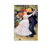 Pierre Auguste Renoir Painters' Works「Dance at Bougival」Printed Canvas Poster Wall Art Scroll Canvas Painting Picture Living Room Decor Home 08x12inch(20x30cm)