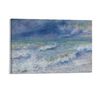 Pierre Auguste Renoir Poster 《Seascape》 Canvas Painting Poster Wall Art Decorative Picture Prints Modern Decor 16x24inch(40x60cm)