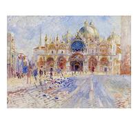 Pierre Auguste Renoir The Piazza San Marco Venice Art Print Canvas Premium Wall Decor Poster Mural