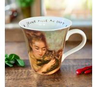 Pierre-Auguste Renoir "Woman with a Cat" Fine Art Porcelain Mug Coffee Tea Drink