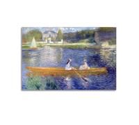 Pierre-Auguste Renoir Work Title（The Skiff） Wall Art Picture Painting Canvas Prints Artworks Bedroom Living Room Decor 08x12inch(20x30cm)