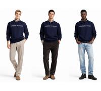 Pierre Balmain Iconic Logo Sweatshirt Jumper Sweater Hoody Pullover New L