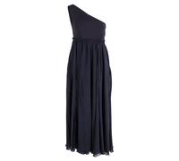 Pierre Balmain Women's Preloved Maxi One-Shoulder Sleeve Dress Navy Blue Polyester & Cotton | Size: 30