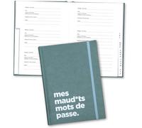 Pierre Belvédère - Password Book with Alphabetical Tabs 7.5" x 5" French and English Organizer Notebook Journal Notebook for Computer Login and Website - Month