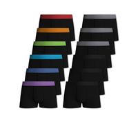 Pierre Calvini Boys Boxers - Soft & Breathable Cotton Boys Boxer Shorts - Durable, Breathable & Anti-Chafing Cotton Boxer Shorts - Comfortable, Kids Boxers - 12 Pk - Black - Ages 5-6