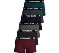 Pierre Calvini Hipster Mens Boxers - Breathable, Moisture Wicking, Soft Cotton Mens Underwear - Fitted, Comfortable Boxers for Men - Boxer Shorts Men Multipack - 6 Pk - Dark - Medium