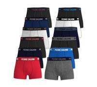 Pierre Calvini Hipster Mens Boxers - Breathable, Moisture Wicking, Soft Cotton Mens Underwear - Fitted, Comfortable Boxers for Men - Boxer Shorts Men Multipack - 12 Pk - Classic - Small