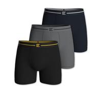 Pierre Calvini Mens Underwear - Bamboo Boxers Mens Multipack - Soft Breathable Tag Free Mens Boxer Shorts - Anti Chafing Boxers for Men w/Moisture Wicking Comfort & Longer Leg - 3 Pk - Dark - Medium