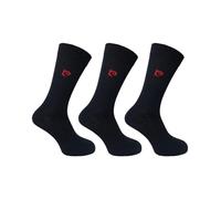 Pierre Cardin Men's Cotton Rich Black Socks | 3 Pairs | U.K. Size 7-11