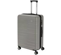 Pierre Cardin Arles Medium Checked Travel Suitcase, Expandable Hard Shell - Grey Pierre Cardin Grey Medium
