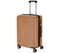 Pierre Cardin Arles Medium Brown Expandable Hard Shell Suitcase - Tsa Lock