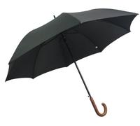 Pierre Cardin Black Designer umbrella, Brown wooden handle, auto open