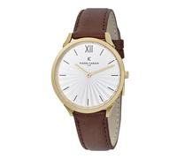 Pierre Cardin Pigalle Plissée Unisex's Brown Watch CPI.2004 Leather - One Size