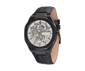 Pierre Cardin Elysée CF.1002.LB.1 Men's Automatic Watch, Silver, Strap, Silver, Strap