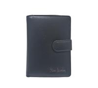 Pierre Cardin Genuine Leather Wallet with Zip and Burnished Metal Logo, 9 Card Slots, Double Coin Compartment, Document Holder, Dimensions 13.5 x 10 x 2.5 cm Art. 2511, Black, 13,5X10x2,5, Modern