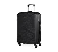 Pierre Cardin Hayley Ultra Strong ABS Luggage Hard Sided Travel Suitcase 4 Wheels in Black | Size: Medium Pierre Cardin Black Medium