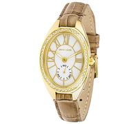 Pierre Cardin Ladies' Watch Analogue Quartz, Brown Leather Strap, Luminous Hands