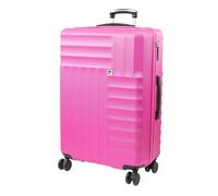 Soleil Wheeled Hard Sided Suitcase with TSA Approved Luggage Locks Pierre Cardin Bright Pink Large